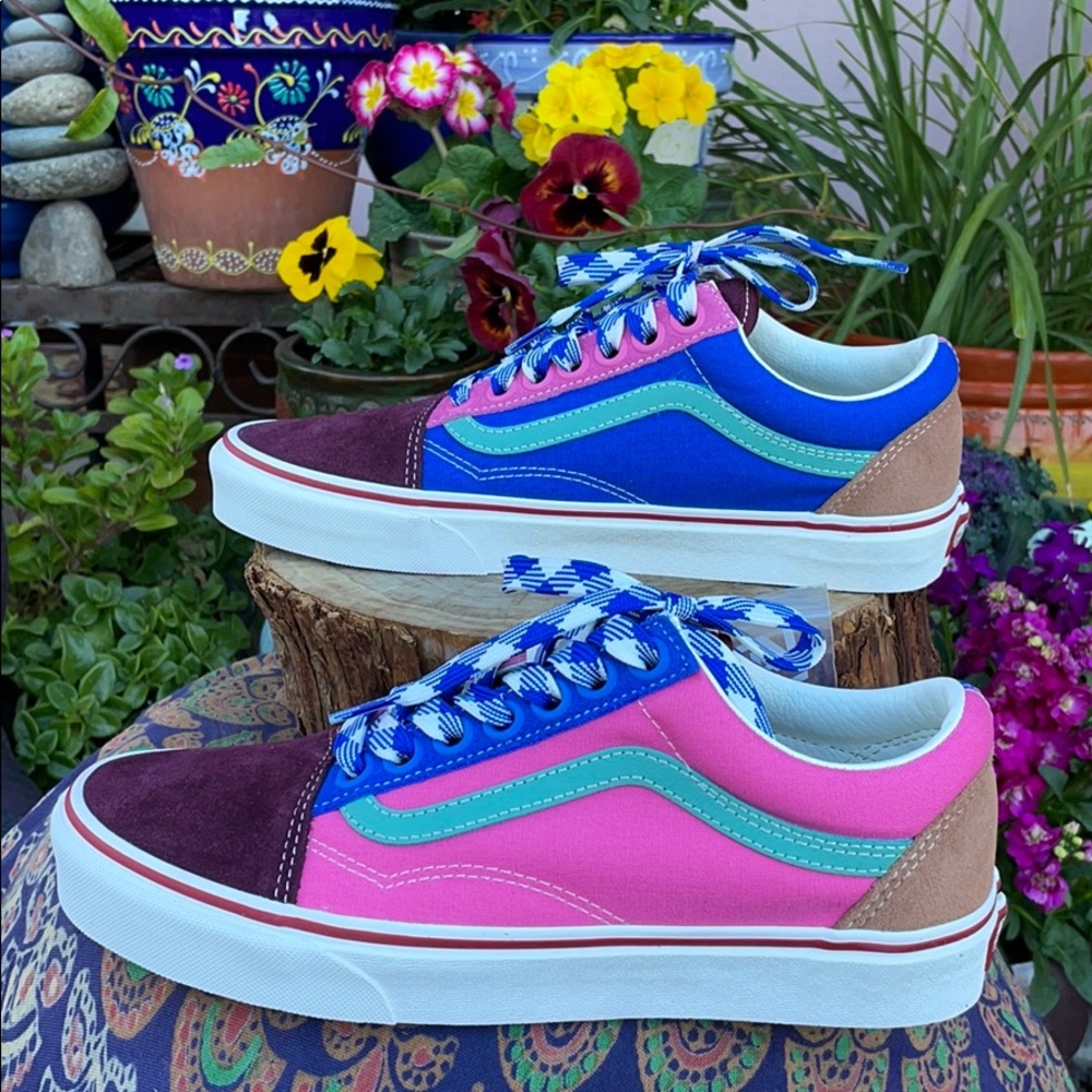 NIB Multicolor Old Skool Vans Sz 9.5 - Picture 6 of 15